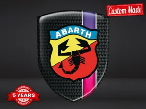 Fiat Abarth Waterproof Sticker Label Pro Max Durable Modern